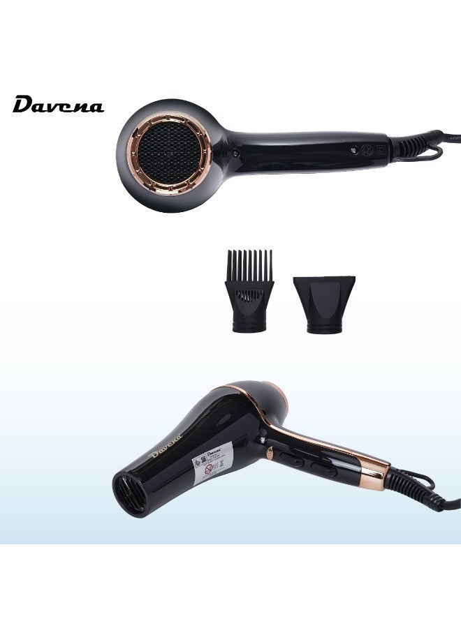 DAVENA Professional Hair Dryer 2000W Hot & Cold Air - Image 2